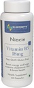 Generický vitamín B3 Niacin dodatek -60 Kapsle Energy Boost.
