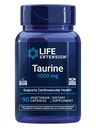 Life Extension Taurin, Čisté Taurin aminokyseliny dodatek, srdce, játra a mozek zdraví, dlouhověkost, svalů a cvičení, 1000 mg dávka, non-GMO, gluten- free, Vegetariánské, 90 Vegetariánské Kapsle