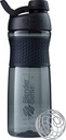 BlenderBottle SportMixer Lahvička ideální pro proteinové třepání a předcvičení, 28- Ounce, černá