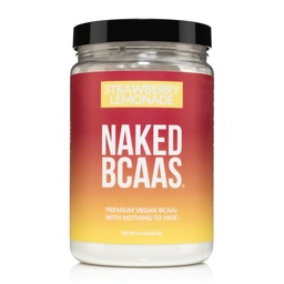 NAKED Jahodová citronáda BCAAs Amino Acids Powder, 100% čistý 2: 1: 1 Vzorec, Vegan Branched Chain Amino Acids, Instantized All Natural BCAA Powder Supplement - 501 Grams, 34 Servings