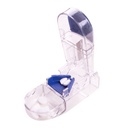 Apex Ultra Pill Cutter, Profesionální Medical Pill Splitter s navíjecím čepelem, pro přesné řezání malých nebo velkých tablet, Vitamíny, Blue / Green a Clear, 1 Počet, Kompact & Travel- Friendly
