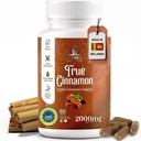 Čisté Ceylon Skořice Kapsle, 2,000mg, Dva měsíce dodatek 124; Vyrobeno na Srí Lance 124; Non- GMO, gluten- Free, True Cinnamomum ze Srí Lanky, 100% Čistá Skořice (NEsmíchejte s Cassia).