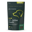 VetriScience 27 + Active Health Chews, Canine Plus Daily Multivitamin pro štěňata a dospělé psy, Balanced Vitamíny, Minerály a antioxidanty, Podpora zdraví a wellness, Veggie, 30 Počet