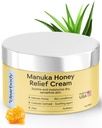 Clearbody Organics Manuka Honey Cream - 2 fl oz, balení po 1 - Soothing Eczema Cream - Hluboká hydratace s koloidní ovesnou kaší - Instant Manuka Relief pro suché, ltchy kůže