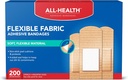 All Health Adhesive Fabric Bandages, 200 Count Asdied Sizes PHAR124; Soft, Flexible Material PHAR124; Protection for First Aid and Wound Care