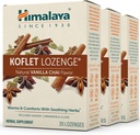 Himalaya Koflet Lozenges, Vanilla Chai Flavor, Natural Herbal Kašel Drop pro warming Relief and Soothing Comfort, 130 mg, 20 Lozenges, 3 balení