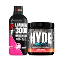 PROSUPPS L- karnitin 3000 stimulant zdarma tekuté střely (Dragon Fruit) a Hyde Max Pump Pre Workout pro muže a ženy (ovocný punč) Bundle
