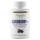 Paradise Byliny Elderberry se zinkem Extrakt, Podporuje tělo přírodní obrátky, Super potent, Ultra čisté, Vegan, Non GMO, gluten zdarma, 60 Vegetariánské kapsle
