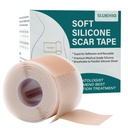 Silikonové Jiskry (1.6 "x 79" Roll-2M), Silikonové Jiskry Tape for Scar Remote Treatment, Reuse Silikonové Jiskry Strips for C-Section, Keloid, Burn, Acne, Chirurgické Jizvy