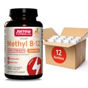 Jarrow Diplomas Ultra Strength Methyl B-12, Dietní doplněk pro výrobu celulární energie, 100 Tropical- ochucené žvýkací tablety, až 100 denní dodávka, balení 12