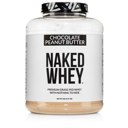 NAKED syrovátka čokoláda arašídové máslo tráva Fed syrovátka protein prášek, bez GMO, bez sóji, a gluten zdarma, pomoc růst a zotavení - 52 Služeb