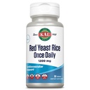 Kal Red Yeast Rice 1200mg jednou denně, Kardiovaskulární podpora * Příplatek s přirozeně se objevující nenasycené mastné kyseliny, aminokyseliny a fytonutrienty, Vegan, gluten Free, 30 Servings, 30 Tablety