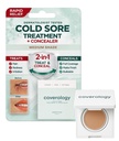 Coverology Cold Sore Léčba & Cold Sore Concealer - Nejlepší plné pokrytí Cold Sore Cover Up make-up pomoci Disguise a Soothe - střední