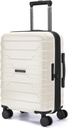 BAGSMART Carry On Bags 22x14x9 Airline Schváleno s otočnými koly, Lehké 20 Inch zavazadla s TSA Lock, Rozšiřitelné Hard Shell Carry on Suitcases for Men Women, White