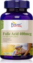 Kyselina listová 400mcg (Podpora těhotenství, zachování zdravotních funkcí), GMP, Přírodní produkt Assn Certified, Made in USA - 400mcg, 60 Tablet