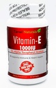 Vitamin E 1000 IU 50 Softgel Kapsle Podpora Naturals přes všechny zdraví Energie Zdraví Fyzická aktivita Vyrobeno v USA Gluten Free FDA Registered Facility cGMP Non GMO