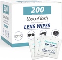 200 Count Lens Wipes for Eyeglass, Eyeglass Lens Cleaning Wipes Pre- hydrated Indically Wracth- Free Streak- Free Eye Glasses Cleaner Wipes for Sunglass, Camera Lens, Goggles
