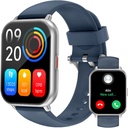 RUIMEN Chytré hodinky pro muže ženy (Odpověď / Make hovory, 2 kapel v ceně), 1.8 "Smartwatch pro iOS / Android telefony, Fitness Tracker srdeční frekvence / Spánkový monitor Digitální hodinky vodotěsné modré