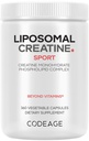 Codeage Liposomální Creatin Monohydrát dodatek, Čistá Creatine 2500mg - 3 měsíce Dodávka, Mikronizovaný, Kreatinin Svaly Sportovní výživa a atletiky, Non- GMO - 360 Kapsle