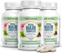 Vitální vlasový komplex - Vlasové růstové vitamíny pro ženy a muže -Biotin & vitamín B -Vlasové růstové doplněk pro zdravé vlasy kůže & nehty - Hormon & gluten zdarma - Vlasové vitamíny pro ženy