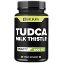 WELBUDA 1000mg Tudca dodatek s Mlékem Thistle Extract - 60 Vegan Kapsle - Podpora imunitního systému, Digestion Health, Tělo Očištění a zdraví mozku