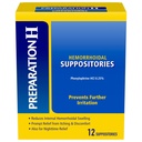 Příprava H Suppozitories hemeroidů pro svědění a úlevu od nepohodlí - 12 Počet (balení po 1)