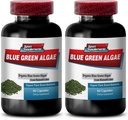 Čisté zelené Superfood od Klamath Lake na podporu zdravější a mladší vzhled kůže - Blue Green Algae 500mg, Blue Green Algae Kapsle, Blue Green Spirulina, Spirulina, chlorella - 2B 120 Cap