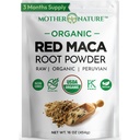 Organické, syrové peruánské červené Maca kořenový prášek - Premium USDA Certified, Hormon Balance for Women, Natural Energy, Mood Support, Non- GMO, Vegan Superfood, 16 oz