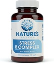 Vitamin B Complex Stress Relief CLANEF 124; All Natural Mood Enhancer and Stress Support Supplement CLANEX 124; Stres B Complex with Herbal Extract Blend Plus Vitamin C, PABA, and Choline