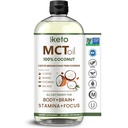 Keppi MCT Olej - Ze 100% kokosové ořechy - bezochucené C8 a C10, Non- GMO, Certified gluten- Free, Palm Oil Free, Vegan, Kosher, Halal, 32 oz Coconut Oil