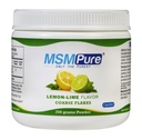 KALA ZDRAVOTNÍ MSMPure Lemon Lime ochucené Coasse MSM Powder Flakes - Organická síra pro společnou flexibilitu, vzhled kůže, a vlasy & nehtové podpory - 8.8 oz, USA Made, destilované krystaly