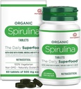 DURJA Organic Spirulina Tablets - Most Bio- Dostupný protein & Nutri- Dense Superfood PHAR124; Imunity and Health Supplementary PHAR124; Metabolismus Booster PHAR124; 100% Vegan PHAR124; 60 tablet (500mg každý)... "