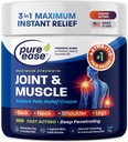 Artritida Pain Relief Cream pro záda 3 v 1 Maximální okamžitá úleva 2 OZ - Fast- působící svalová bolest Cream Extra Strength Joint & Knee - Výkonný vzorec pro krk rameno & dolní záda