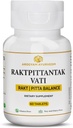 Dr. Pushp 's AROGYAYURVEDM RAKATPITTANTAK VATI for Pitta Balance, Blood Purifier - balení po 60 tabletách