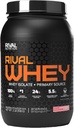 Rivalus Rivalwhey - Strawberry Creme 2lb - 100% syrovátkový protein, syrovátkový protein izolovaný primární zdroj, čistý výživový profil, BCAA, žádné zakázané látky, vyrobený v USA