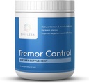 Simplesa Tremor Control, L- Arginin Alpha- Ketoglutarát dodatek, zahrnuje GABA, Ubiquinol, a Niacin, 360g AAKG Powder dodatek, podporuje Tremor Control, a svalové zdraví