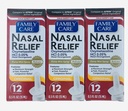 Rodinná péče Nasal Relief čerpadla Mist Spray .5OZ [Balení po 3]