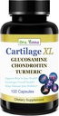 Chrupavka XL Plus Glucosamine, Chondroitin & Turmeric. Společná podpora dodatek. Antioxidační vlastnosti. 100 tobolek