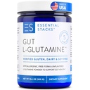 Základní zásobníky Gut L-glutamin prášek - Exkluzivně vyrobený v USA - čistý L glutamin prášek pro Gut zdraví (60 Služeb, Neochucené)