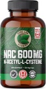 Čisté Lab Vitamíny NAC (N- Acetyl- cystein) 600 mg - 120 čepice Made in Canada