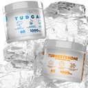 TUDCA + 1000mg doplněk soli Bile pro podporu jater + Turkesteron & Tongkat Ali 1000mg Increase Stamina (60 kapslí)