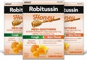 Robitussin Medi- Soothers Med Lemon Throat Lozenges, Long-Lasting Cough + Sore Throat Pain Relief - 48 Počet (3 x 16ct Packs)