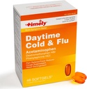 TIME- CAP Labs, INC. Časově denní zima a chřipka Medicine 48 Softgels - Cough Conpressant, Nasal Decongestant, Pain Reliever