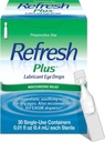 Refresh Plus Lubrikant Oční kapky, Konzervační zdarma, Jednorázové nádoby, 30 Počet