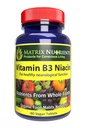 Vitamin B3 NIACIN - stravitelná, srdeční a imunitní podpora! - 100% organická - Také zlepšit funkci mozku, energie a snížení stresu - Veganské tablety (60ct)