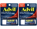 2 balení kapesního balení Advil Pain Reliever / Fever Reducer Ibuprofen 200mg - 10 potahovaných tablet PER Pack (20 tablet celkem)
