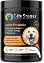 Fáze 2: Multivitamin Dospělý Formule pro psy 124; All- in- One Podpora hubnutí, trávicí zdraví, Hip & kloubní bolest, Stres & Úzkost & více, Všechny přírodní - Vet Schváleno