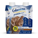 Glucerna protein Inteligentní Diabetes Care Shake, Čokoláda, Diabetická strava Náhrada na podporu řízení krevního cukru, 30g protein, 150 kalorií, připraven k pití, 11- fl- oz láhev, 4 balení
