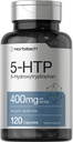 Horbäach 5HTP 400mg Kapsle 124; 120 Hrabě 124; Extra Strength Supplement 124; Non- GMO, Gluten Free PHAR124; 5 Hydroxytryptofan