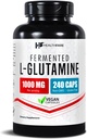 HealthFare L Glutamine 1000mg PHARMAN 124; 240 Veganových kapslí PHARMAN 124; Extra Strength Amino Acid Supplementary PHARMAN 124; Podporuje stravitelnou rovnováhu, Nutrient Absorption & Muscle Recovery PHARMAL 124; Non- GMO, Gluten- Free PHARMAL 124; Made in USA